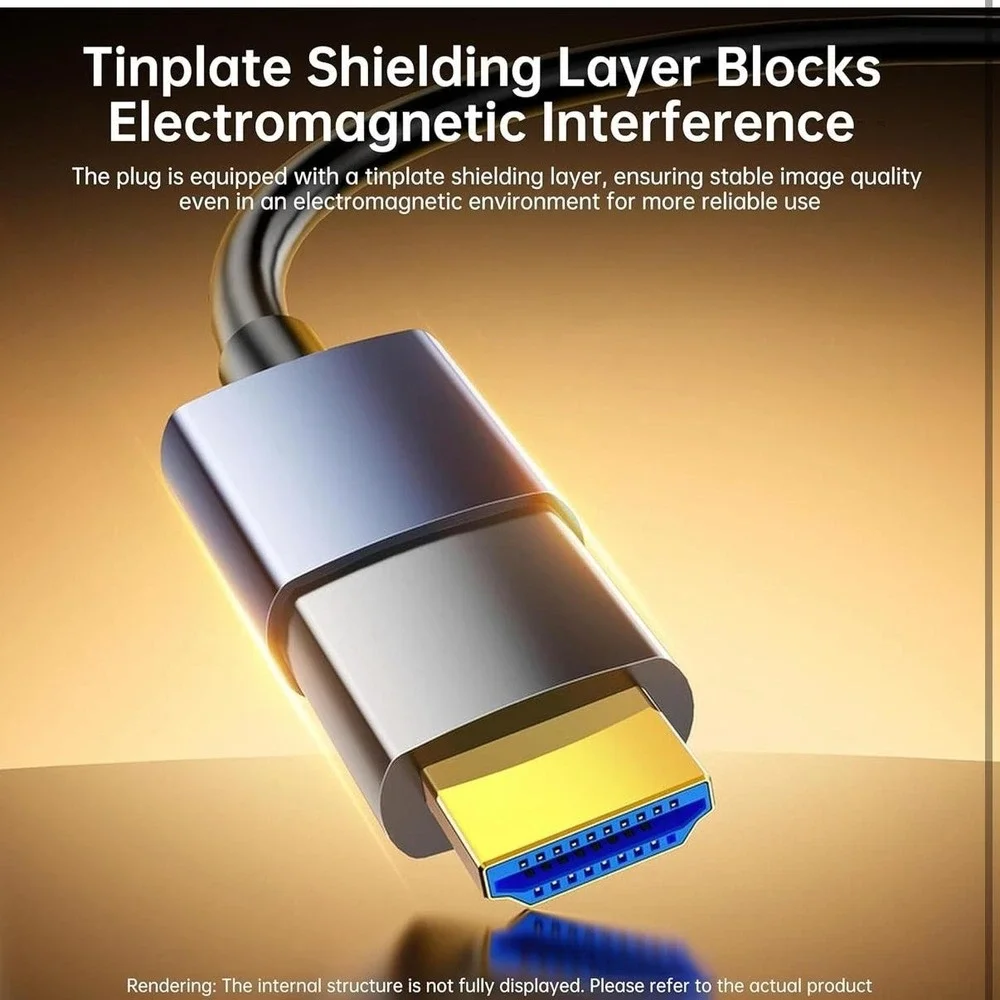 Biaze‎ 8K Ultra High Speed HDMI Cable 60Hz HDR Gray Aluminum Alloy Shell